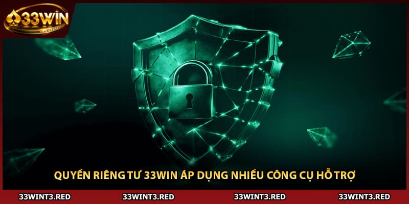 Quyền riêng tư 33WIN áp dụng nhiều công cụ hỗ trợ